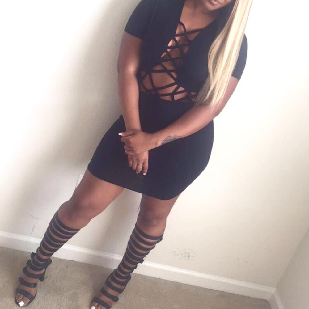 Black Criss Cross Dress